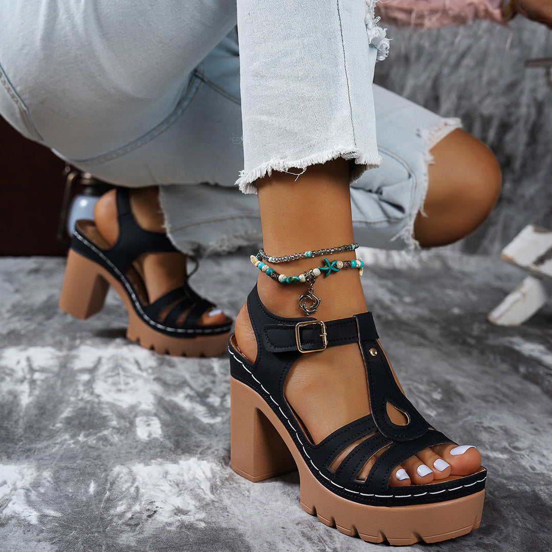 Elara™ Vintage Platform Sandals