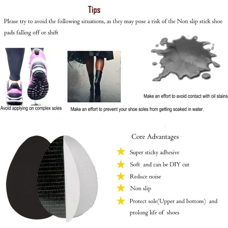 Non-Slip Shoe Pads – 4-Piece Set