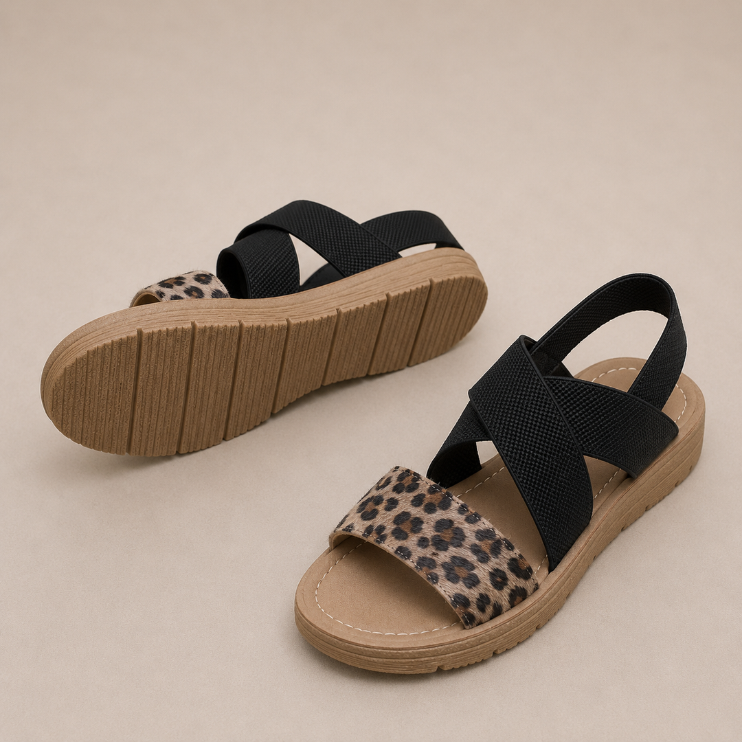 Leopard Orthopedic Sandals