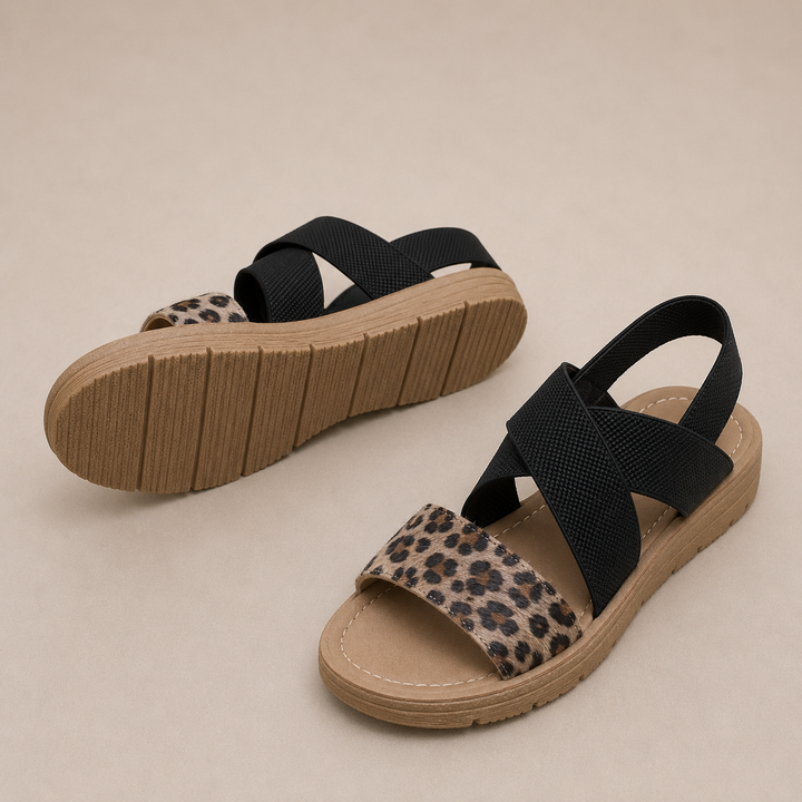 Leopard Orthopedic Sandals